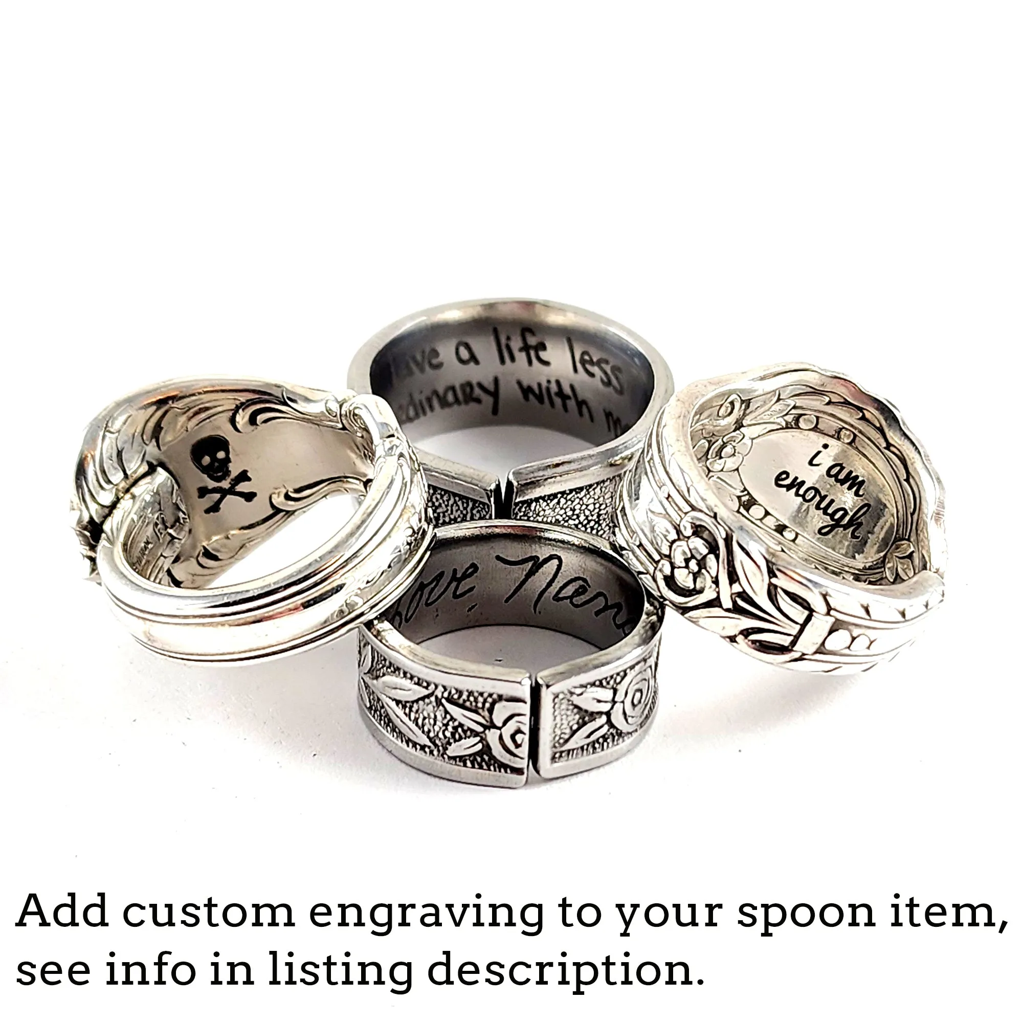 Snoopy & Woodstock Sitting Stainless Steel Spoon Necklace