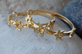 Star of David Hoop Earrings