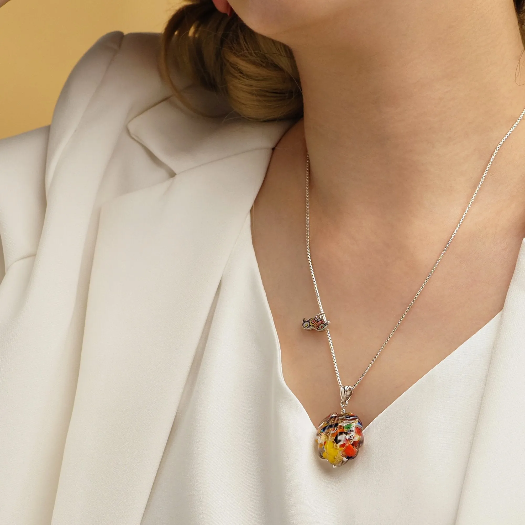 The Kiss Gold Shell Necklace