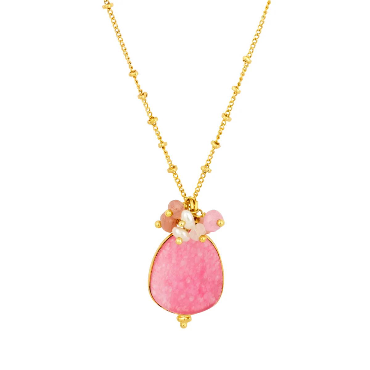 Willow Pink Jade Necklace