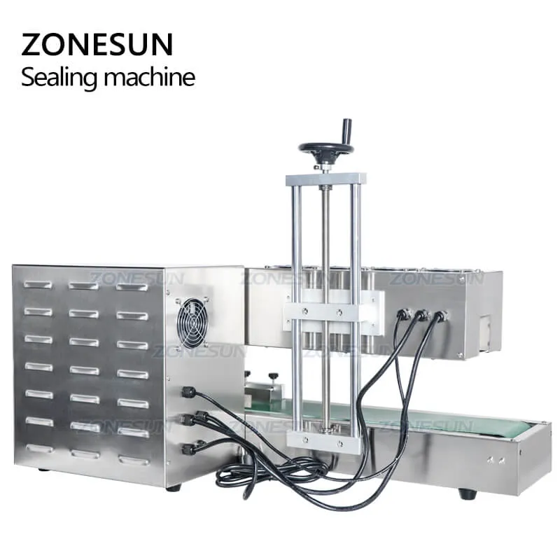 ZS-FK2200 Automatic Sharp Mouth Bottles Cap Continous Electromangetic Induction Aluminium Foil Sealing Machine